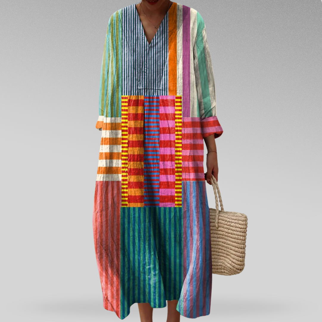 Hasley – Patchwork Maxi Dress