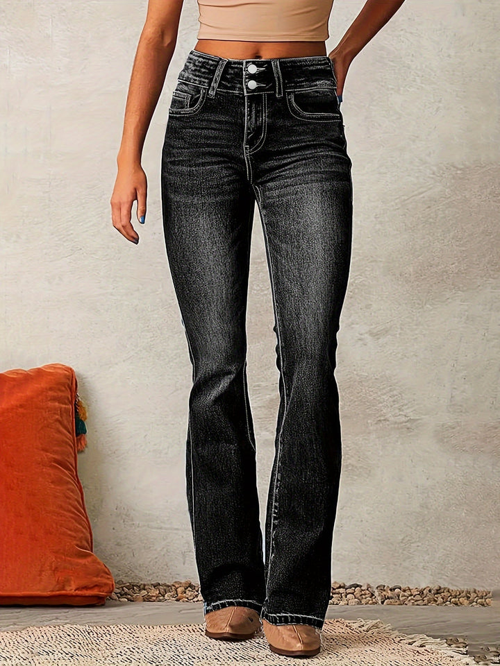 Aria – High-Waisted Flared Jeans