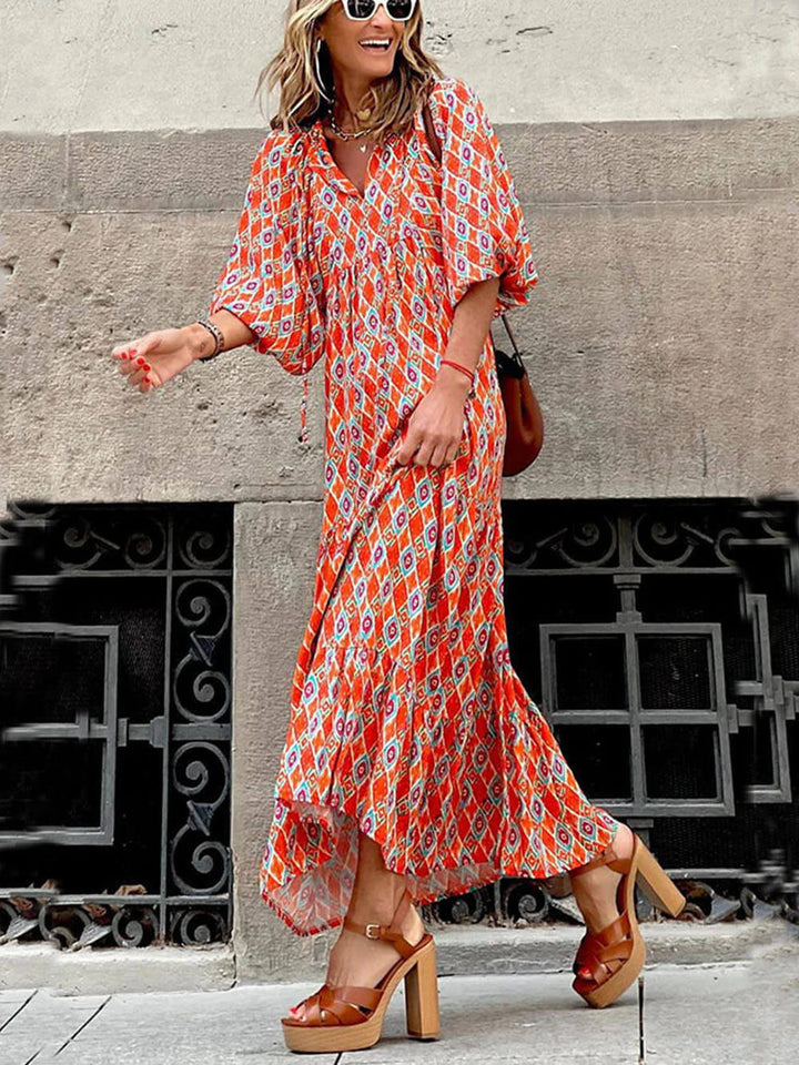 Wendolyn – Tiered Floral Maxi Dress