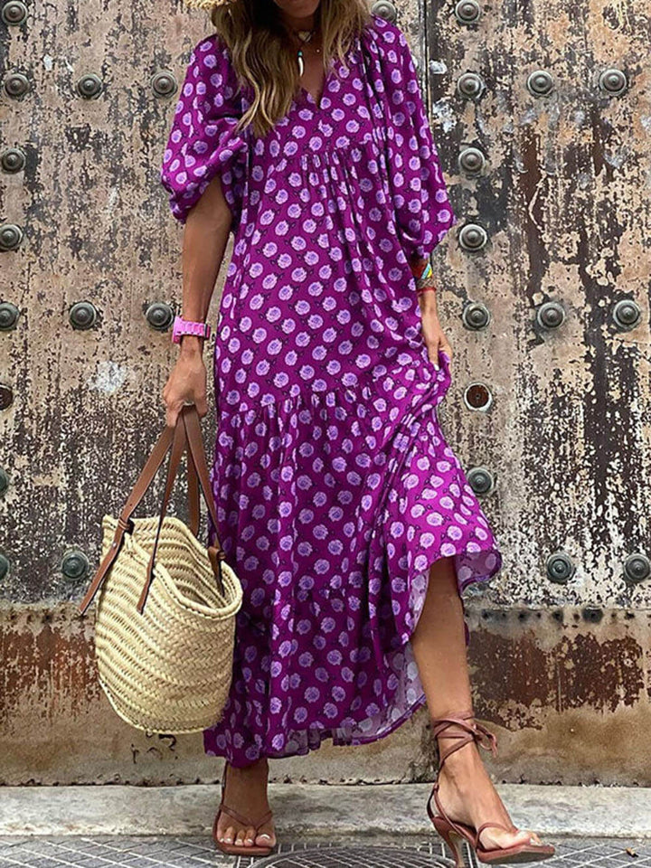 Wendolyn – Tiered Floral Maxi Dress