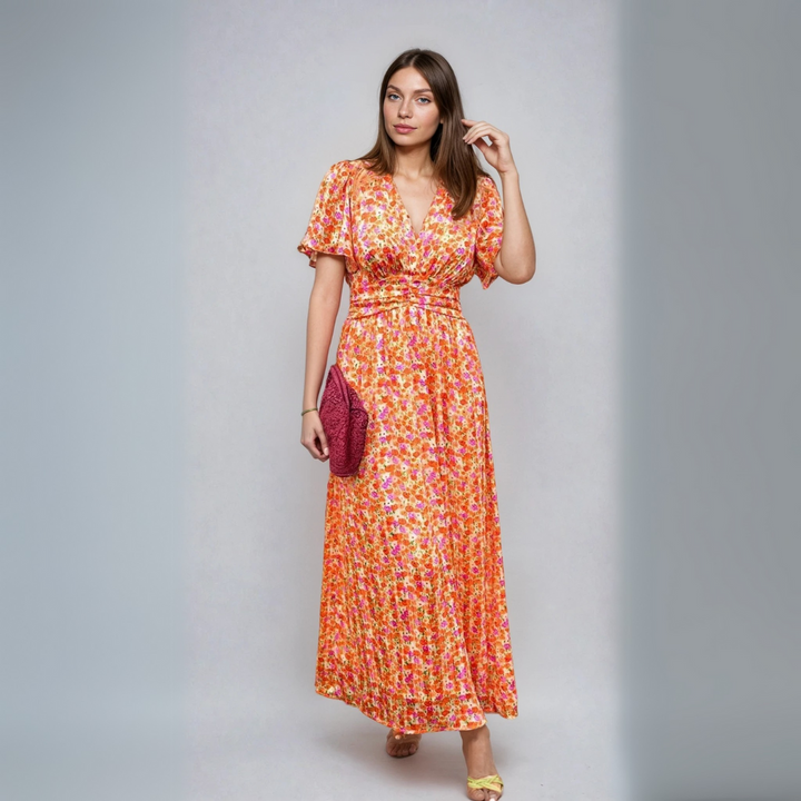 Xabrina – Empire Waist Floral Maxi Dress