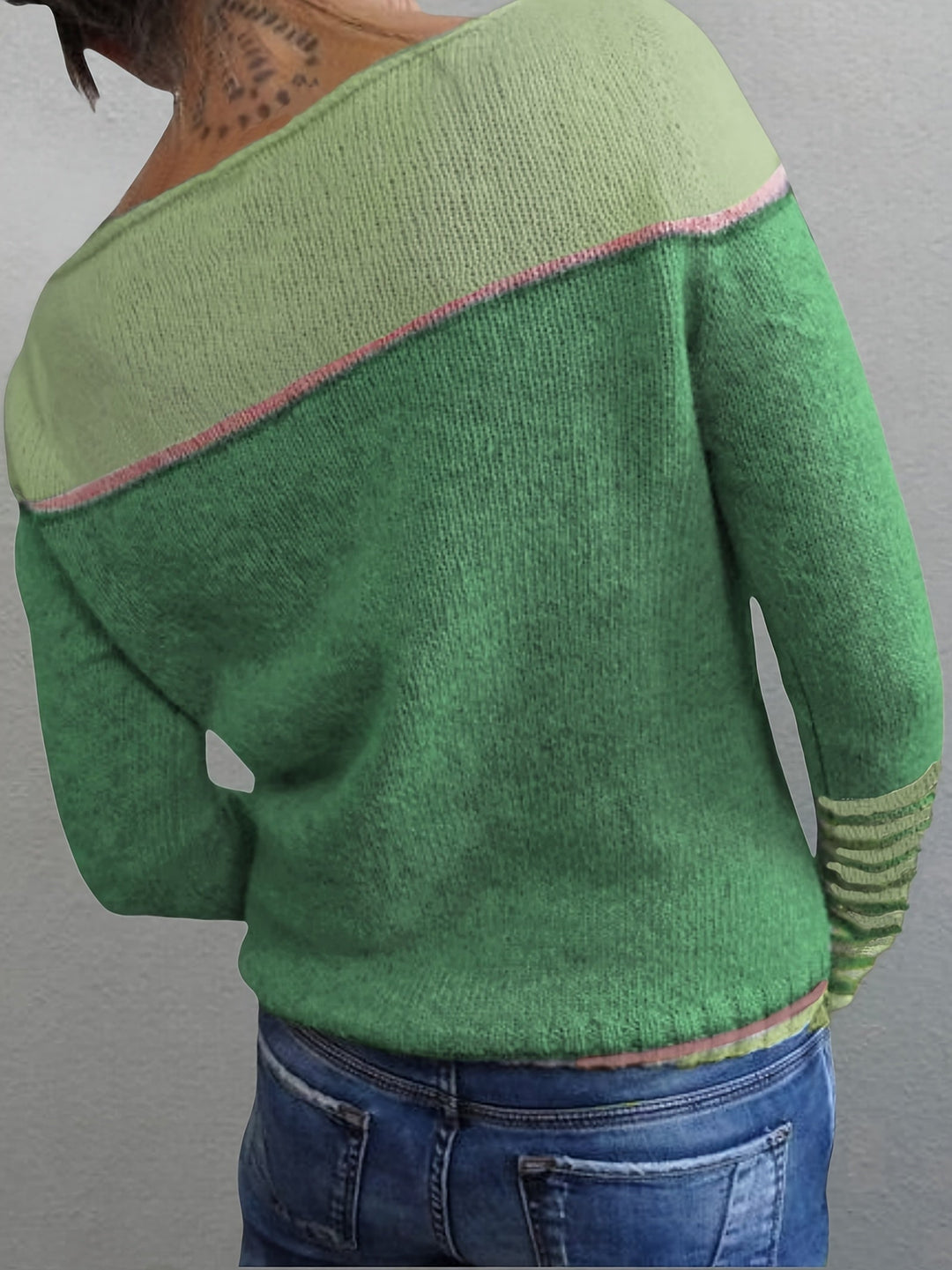 Selina – Striped Long Sleeve Sweater