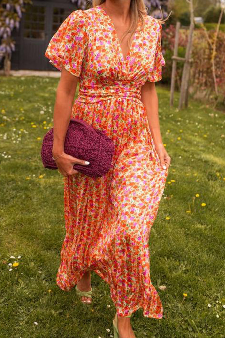 Xabrina – Empire Waist Floral Maxi Dress