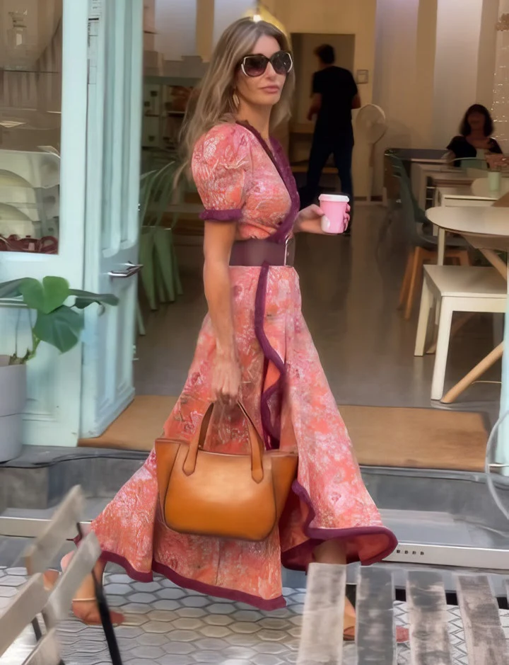 Hadleigh – Puff Sleeve Wrap Dress