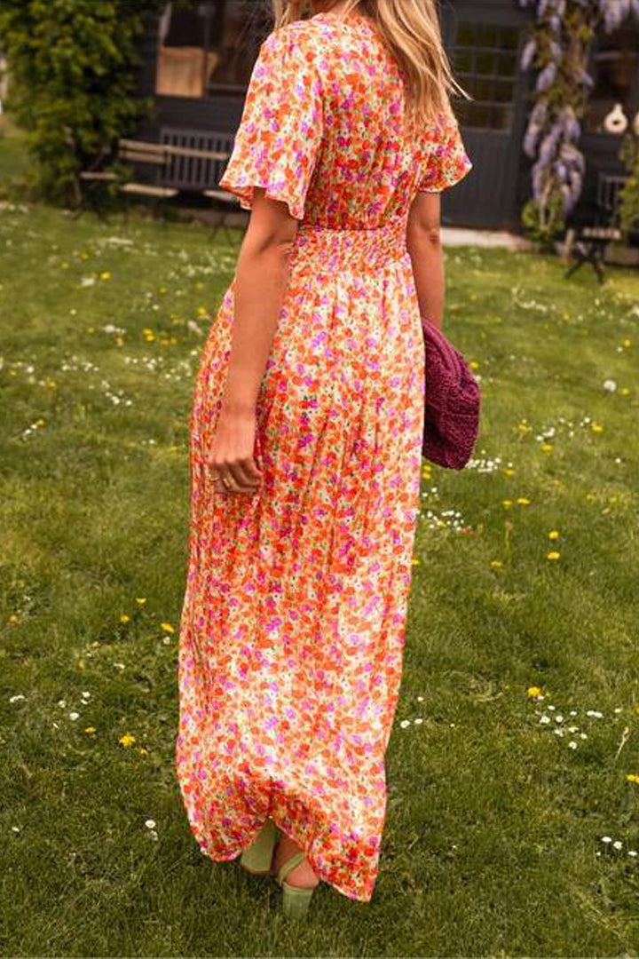 Xabrina – Empire Waist Floral Maxi Dress