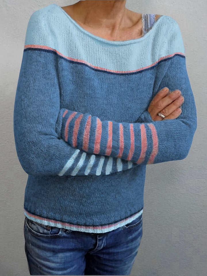 Selina – Striped Long Sleeve Sweater