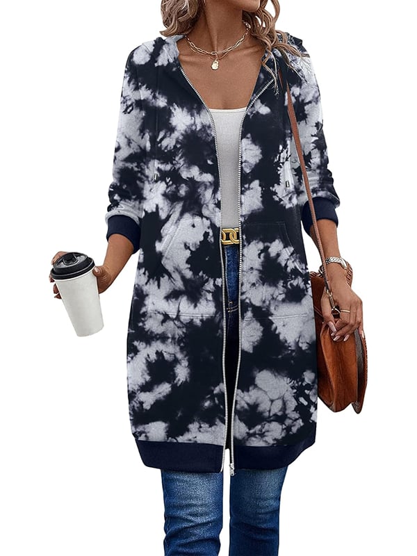 Elena – Longline Zip-Up Hoodie