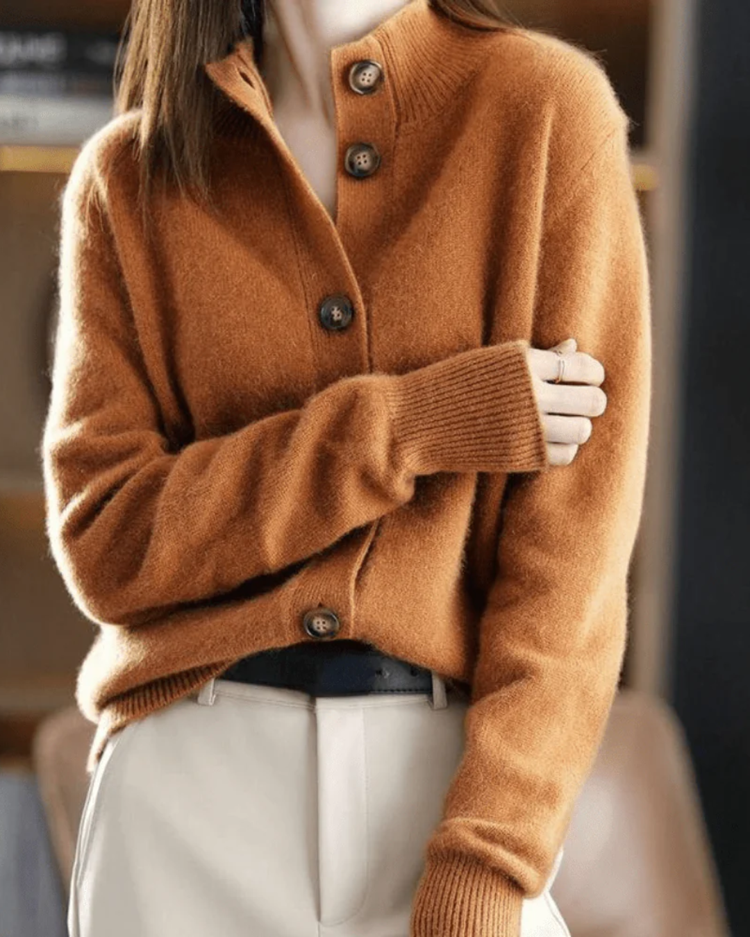 Aria – Retro Knit Cashmere Vest