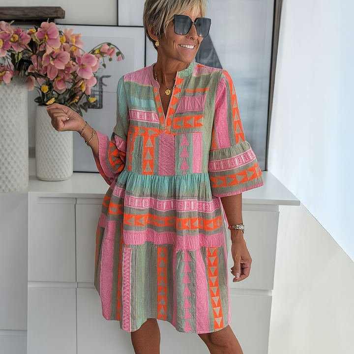 Stacey – Embroidered Bohemian Mini Dress
