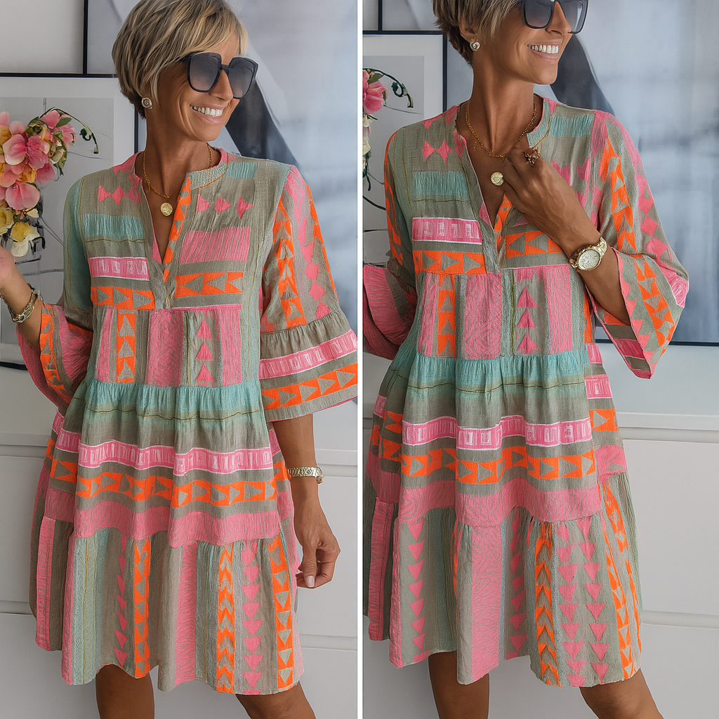 Stacey – Embroidered Bohemian Mini Dress