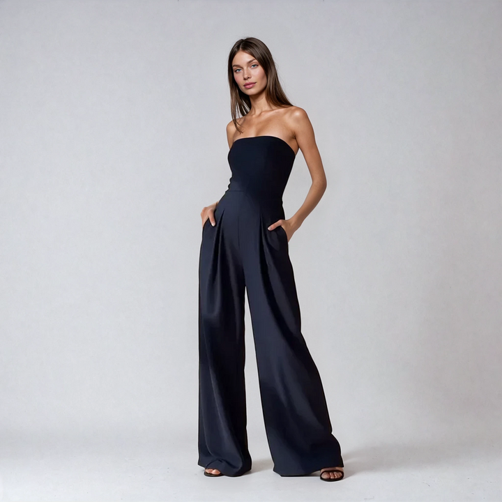 Xylah – Strapless Wide-Leg Jumpsuit