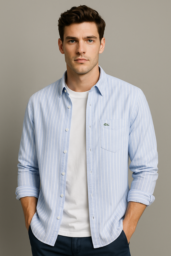 Michael – Striped Button-Up Shirt