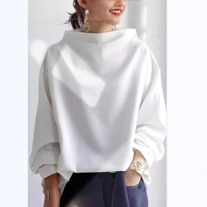 Nadine – High-Neck Soft Knit Top