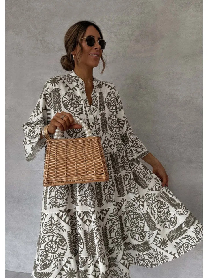 Wila – Relaxed Fit Printed Shirt Dress