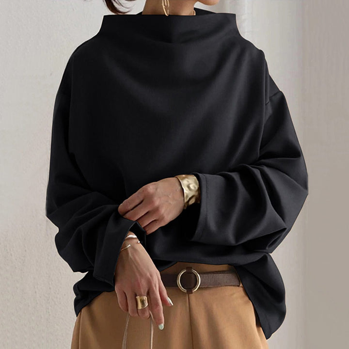 Nadine – High-Neck Soft Knit Top