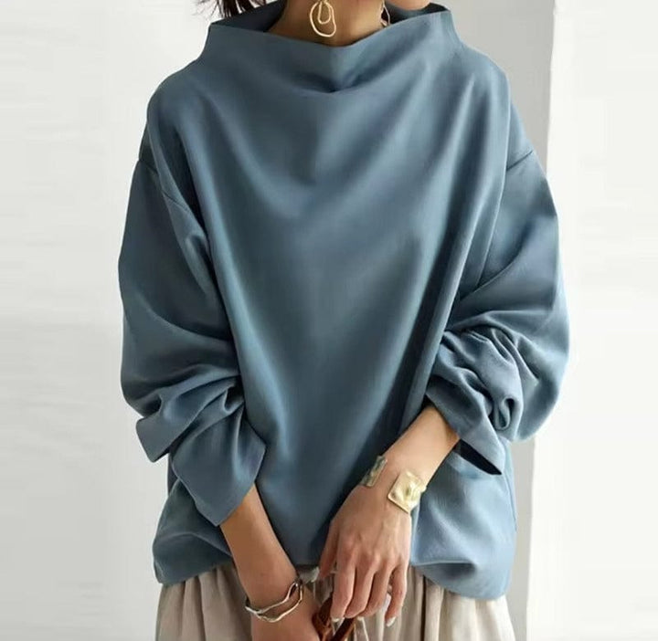 Nadine – High-Neck Soft Knit Top