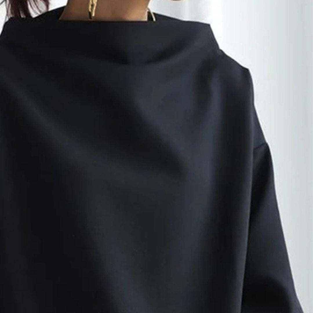 Nadine – High-Neck Soft Knit Top