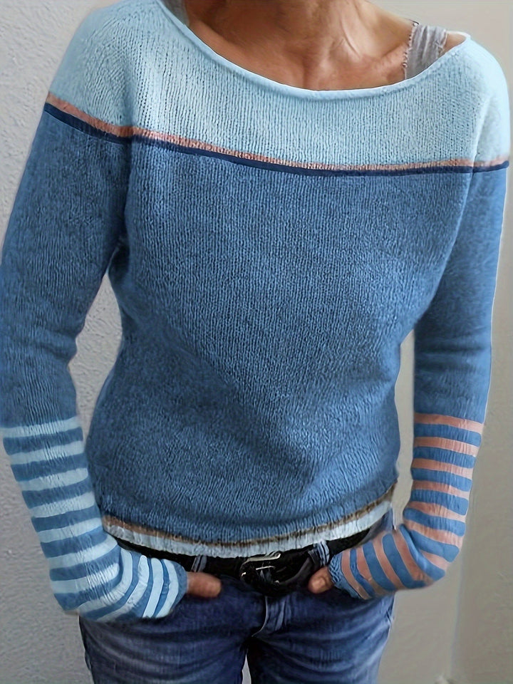 Selina – Striped Long Sleeve Sweater