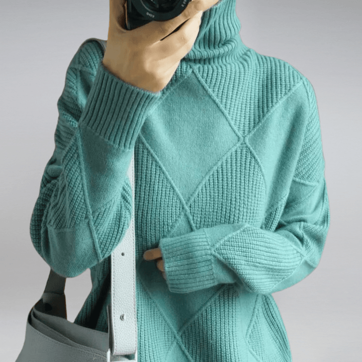 Alessia – Pure Cashmere Turtleneck Sweater