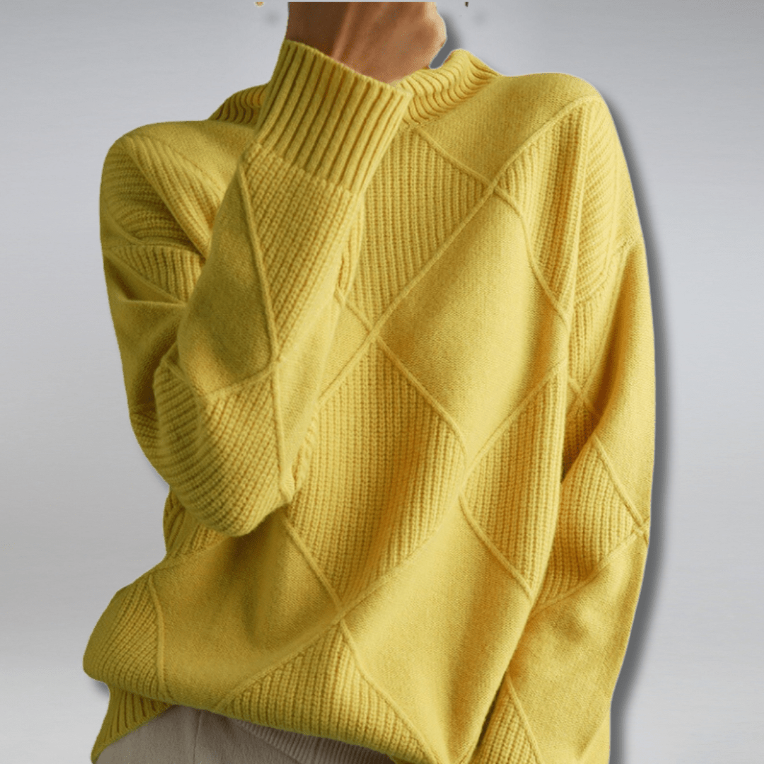 Alessia – Pure Cashmere Turtleneck Sweater