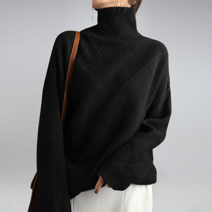 Alessia – Pure Cashmere Turtleneck Sweater