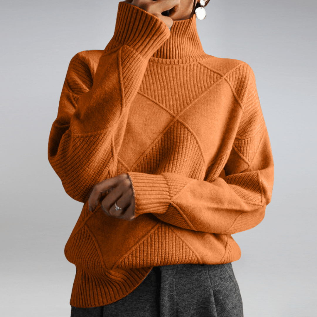 Alessia – Pure Cashmere Turtleneck Sweater