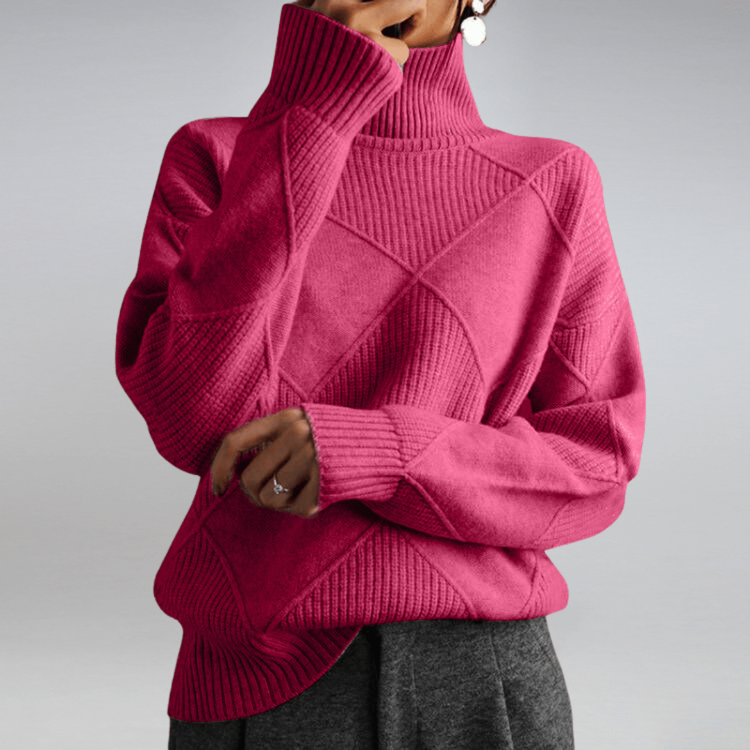 Alessia – Pure Cashmere Turtleneck Sweater