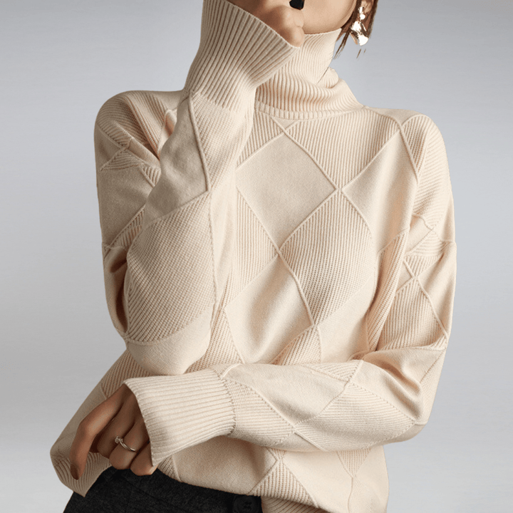 Alessia – Pure Cashmere Turtleneck Sweater