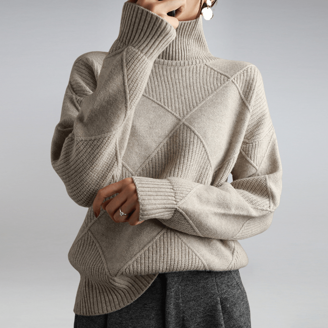 Alessia – Pure Cashmere Turtleneck Sweater