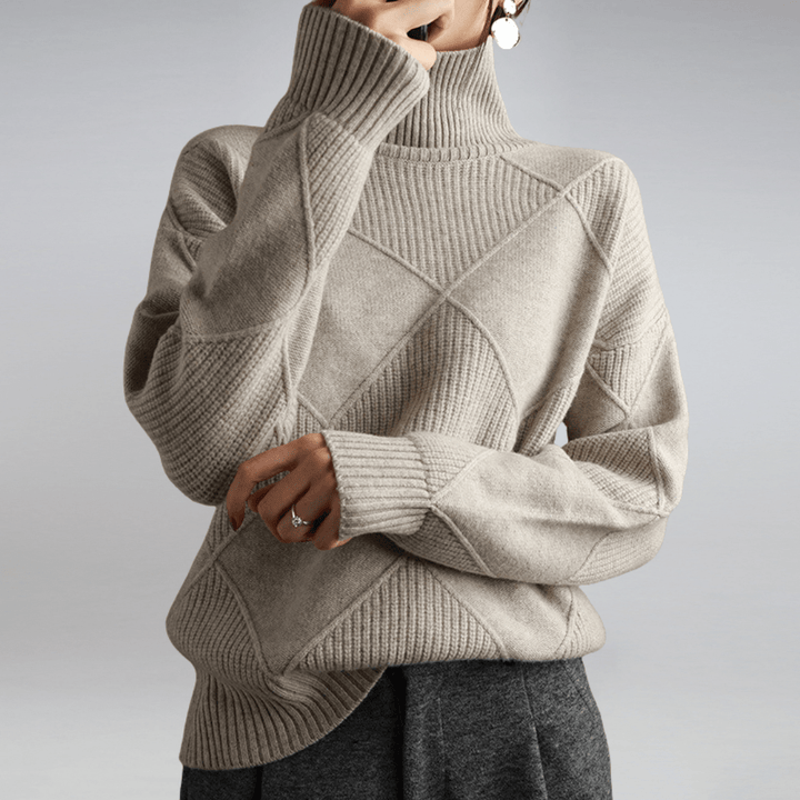 Alessia – Pure Cashmere Turtleneck Sweater