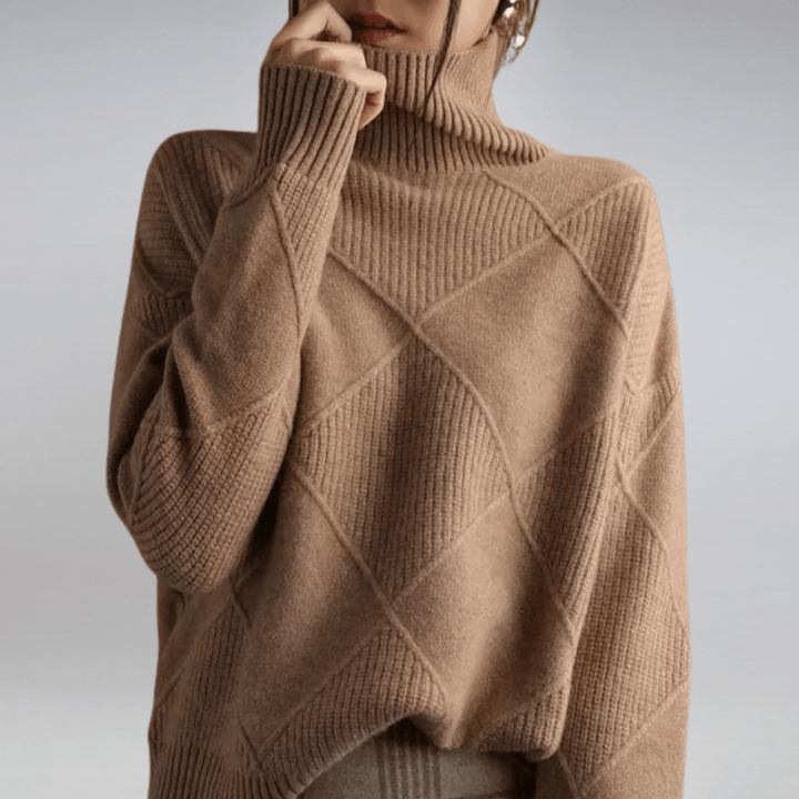 Alessia – Pure Cashmere Turtleneck Sweater