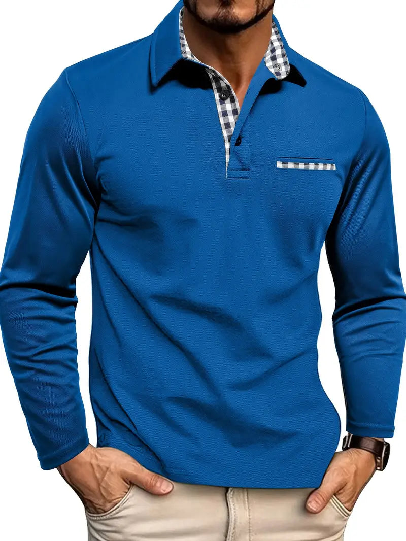 Elias – Tailored Check Detail Polo