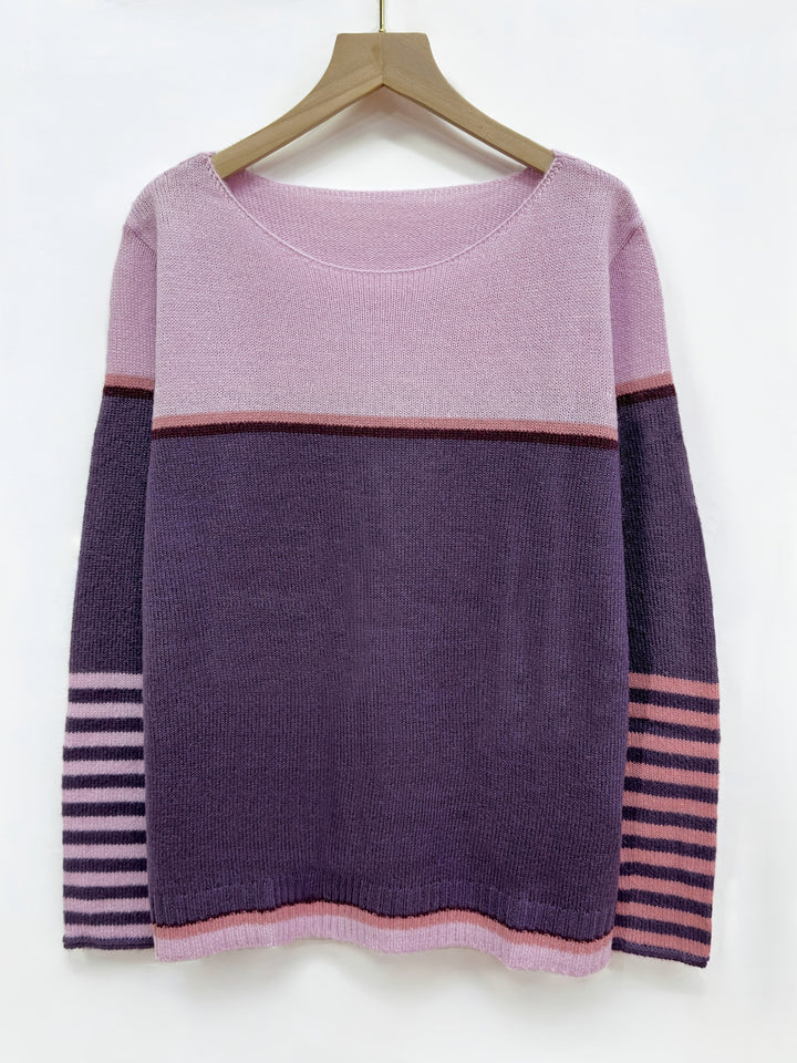 Selina – Striped Long Sleeve Sweater
