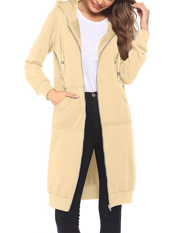 Elena – Longline Zip-Up Hoodie