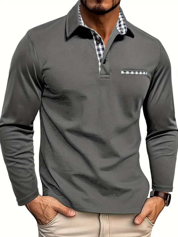Elias – Tailored Check Detail Polo