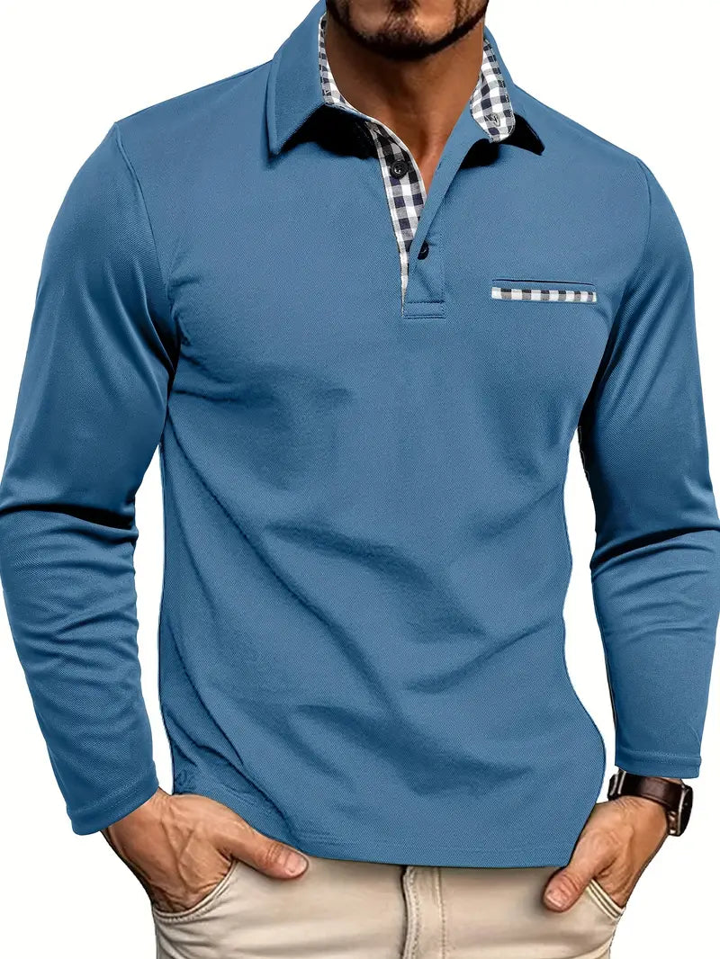 Elias – Tailored Check Detail Polo