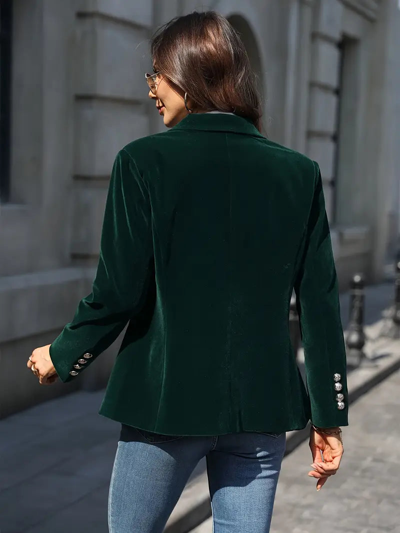 Selene – Tailored Velvet Blazer