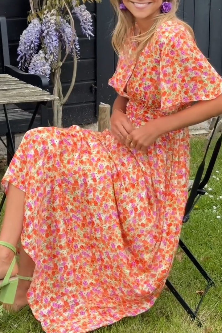 Xabrina – Empire Waist Floral Maxi Dress