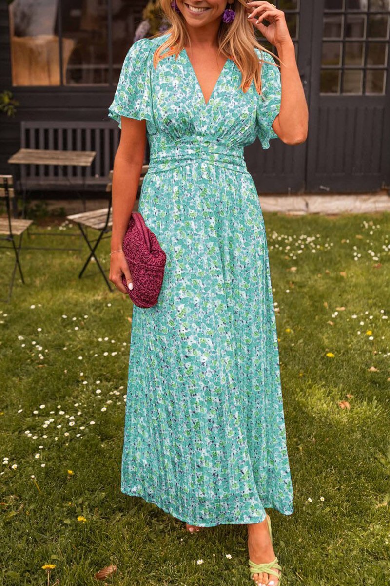 Xabrina – Empire Waist Floral Maxi Dress