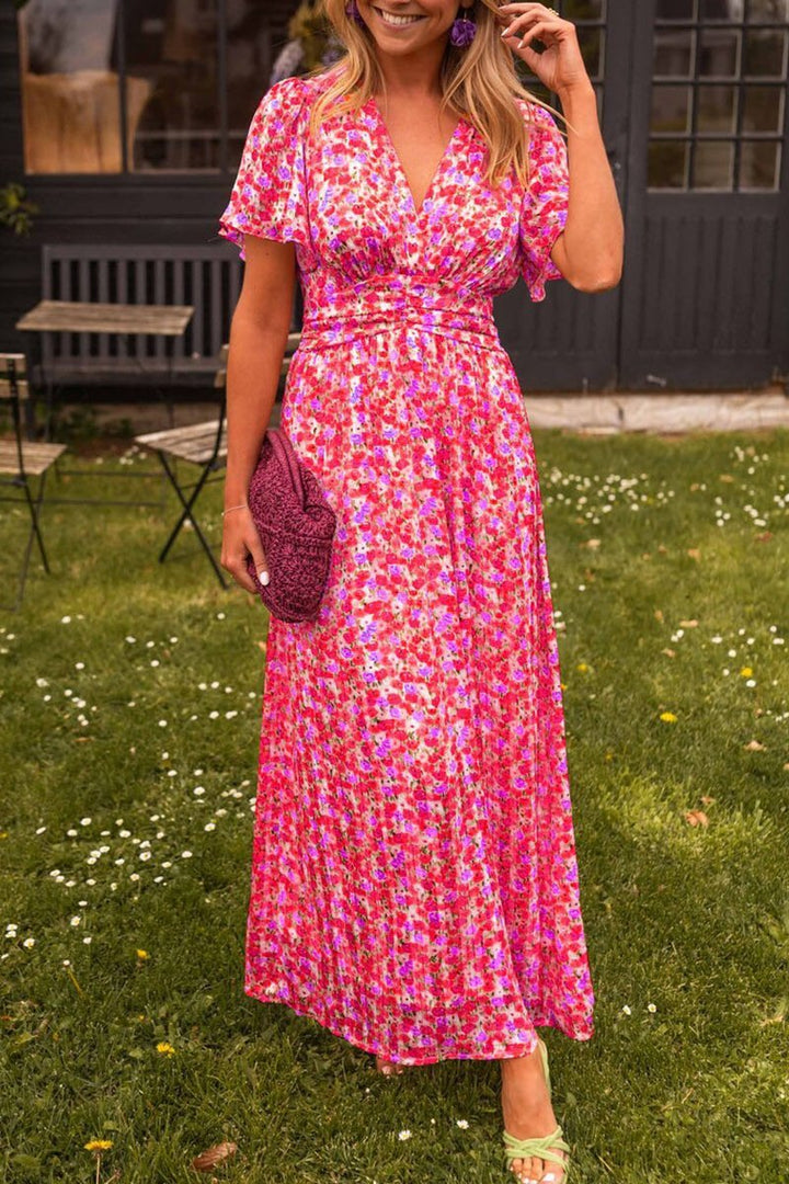 Xabrina – Empire Waist Floral Maxi Dress