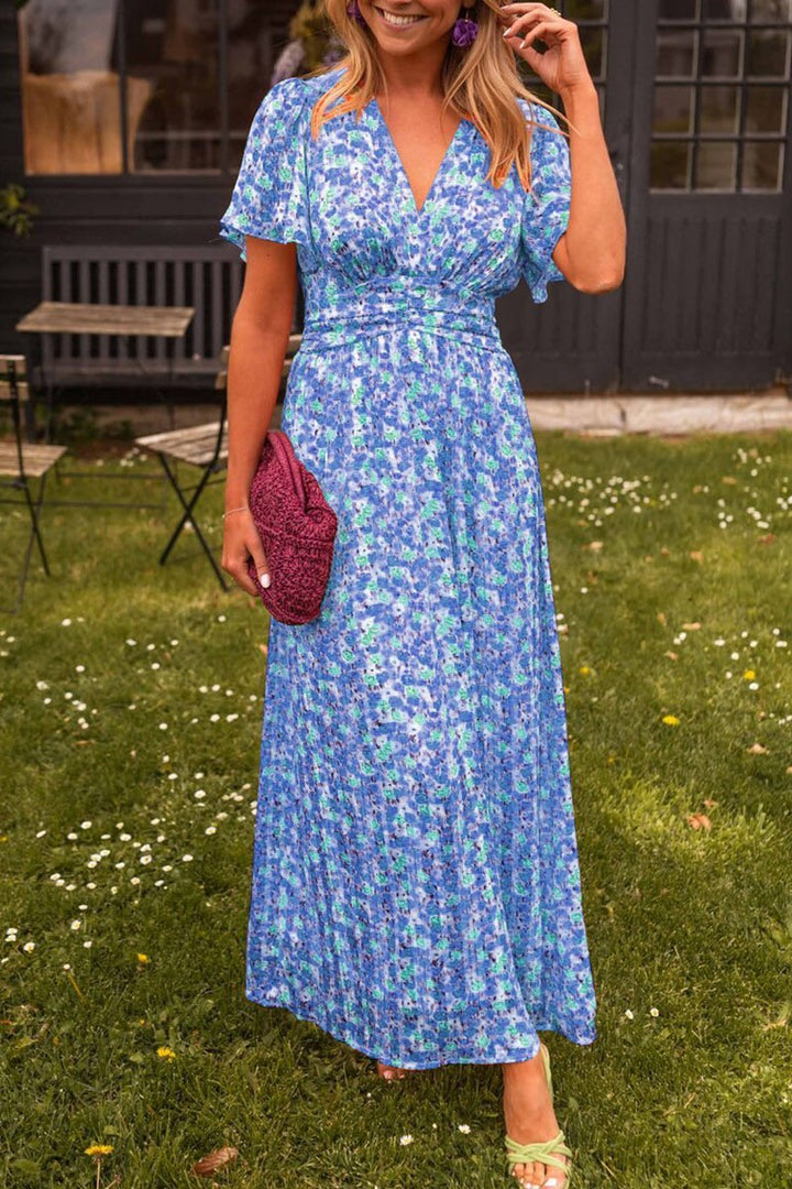 Xabrina – Empire Waist Floral Maxi Dress