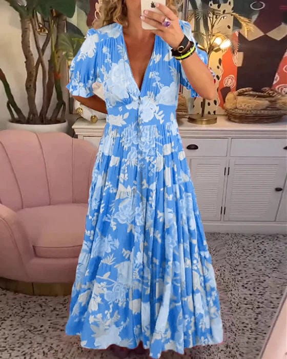 Winifred – Flowing Floral Maxi Dress
