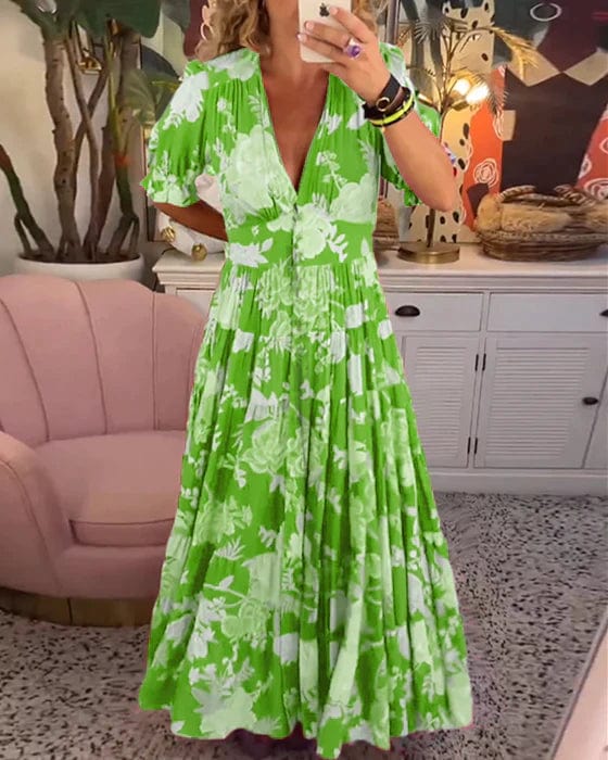 Winifred – Flowing Floral Maxi Dress
