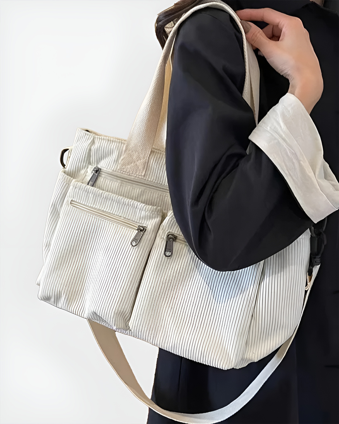 Ysabeline – Corduroy Utility Tote Bag